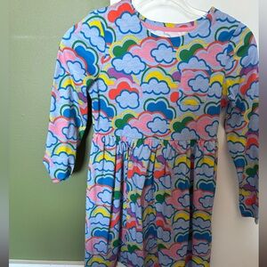 Mini Boden Multi-Color Rainbow Cloud Play Dress Size 9-10Y